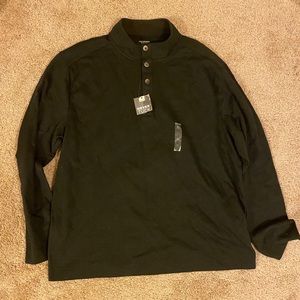 Van Heusen NeverTuck Grey Soft Top- Size XL